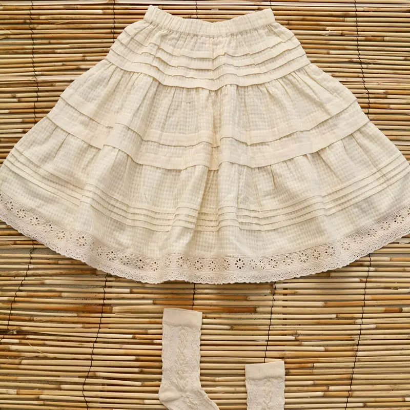 Long Skirt in Natural by Bonjour