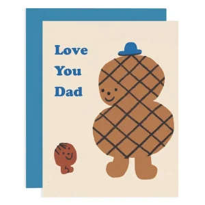 Love You Dad Greetings Card by Maria Ramos for Wrap