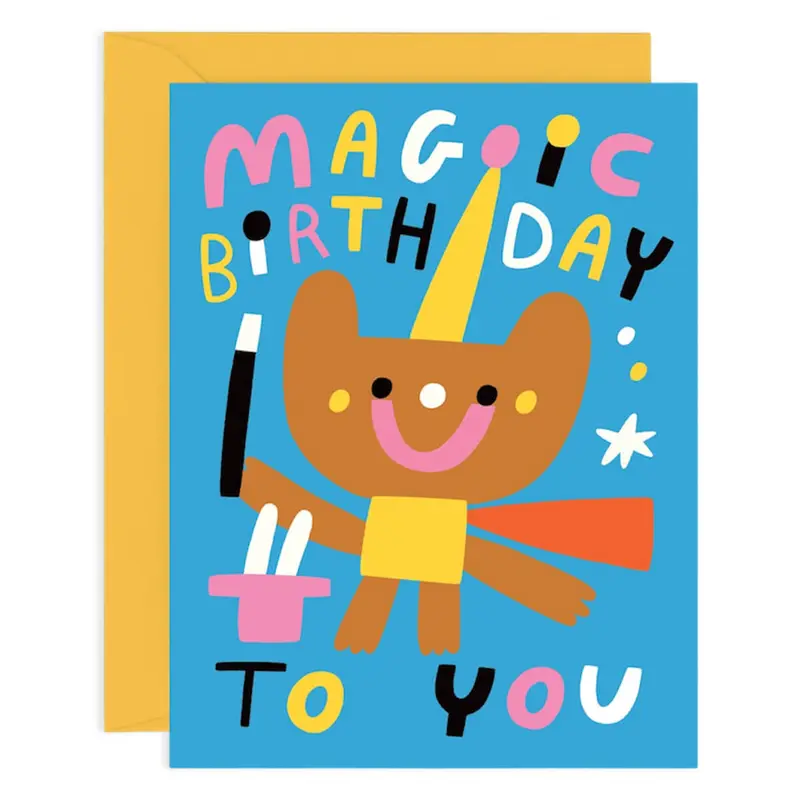 Magic Birthday Greetings Card by Susie Hammer for Wrap