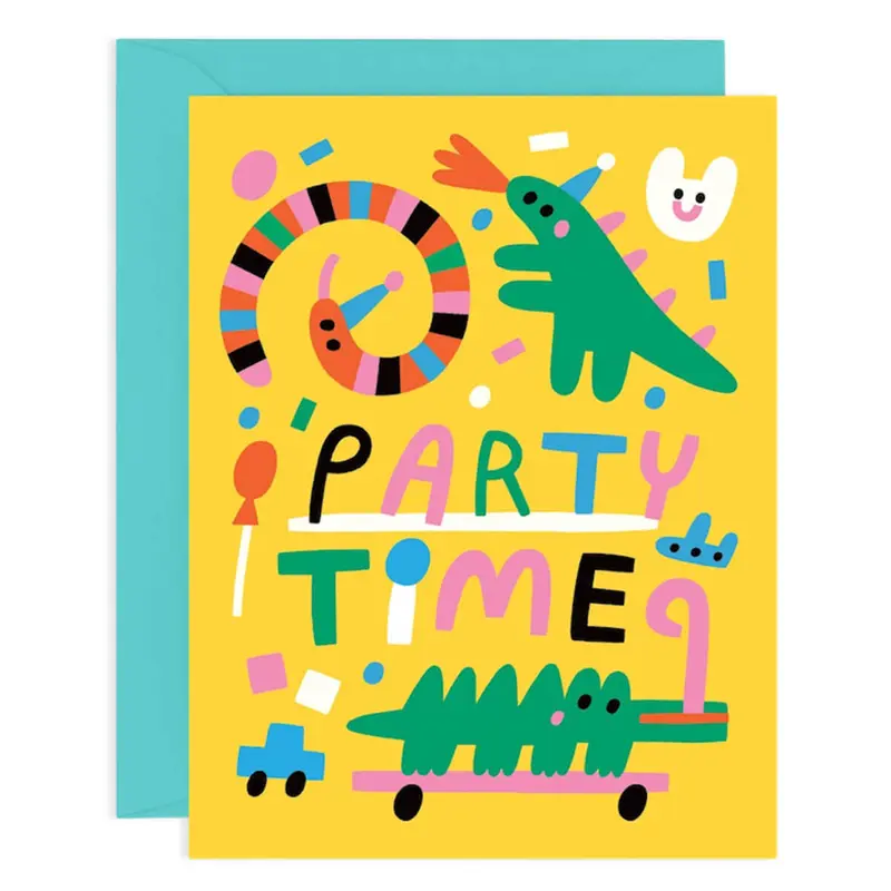 Party Time Animals Birthday Greetings Card by Susie Hammer for Wrap