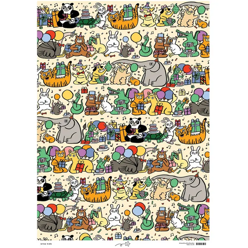Pass The Parcel Gift Wrap by Alice Bowsher for Wrap