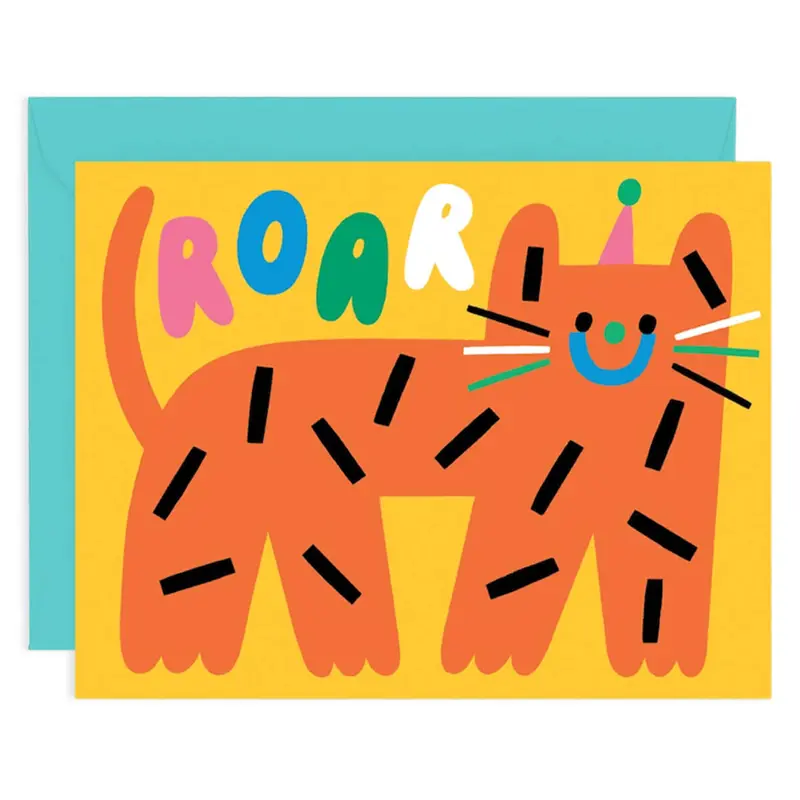 Roar Greetings Card by Susie Hammer for Wrap