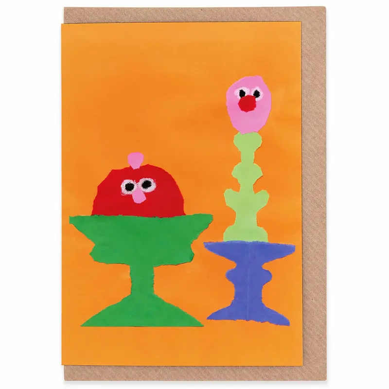 Siblings Greetings Card by Jon Burgerman for Evermade