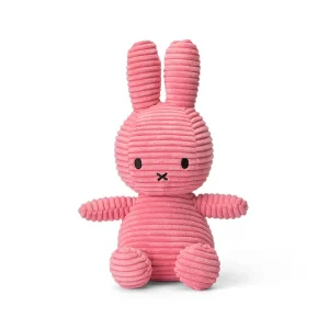 Small Corduroy Miffy in Bubblegum Pink (23cm) by Bon Ton Toys