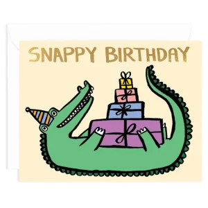 Snappy Birthday Greetings Card by Alice Bowsher for Wrap