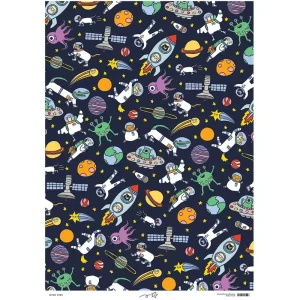 Space Gift Wrap by Alice Bowsher for Wrap