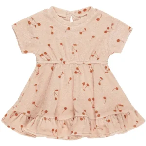 Terry Dress in Cherries by Quincy Mae