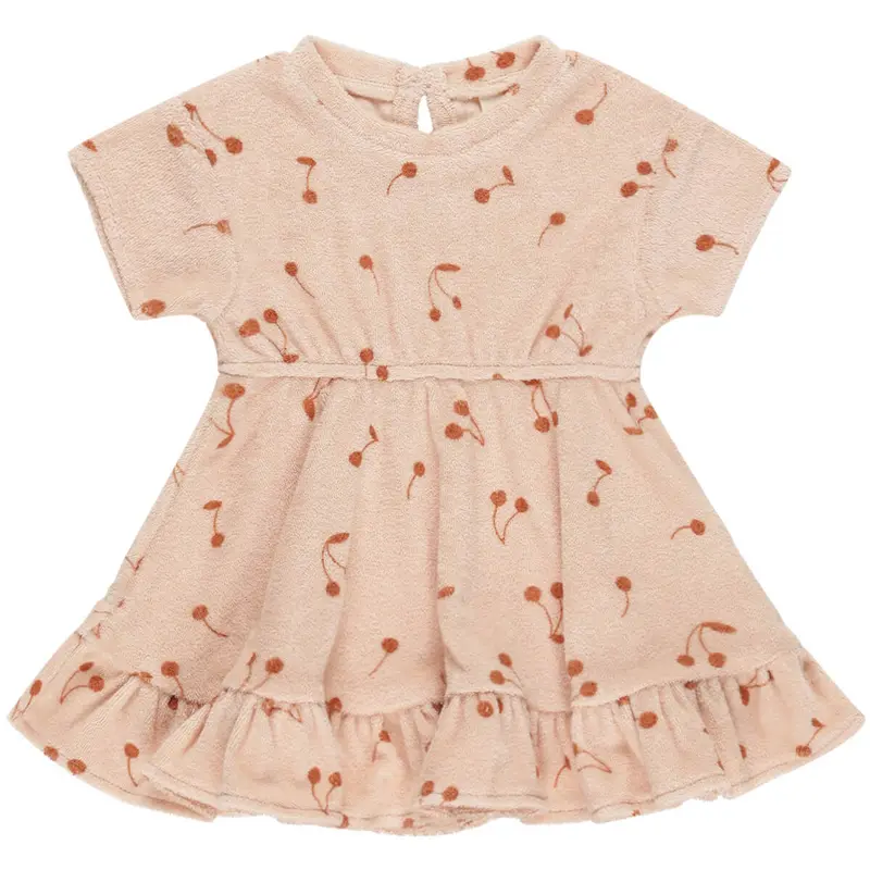 Terry Dress in Cherries by Quincy Mae