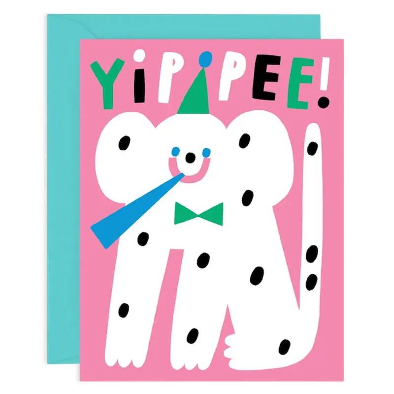 Yippee Greetings Card by Susie Hammer for Wrap