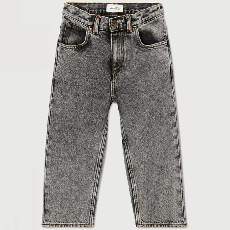 Yopday Kid's Straight Jeans in Grey Salt and Pepper by American Vintage