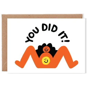 You Did It Greetings Card by Cari Vander Yacht for Wrap
