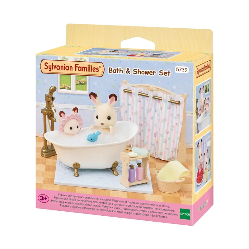 Bath and Shower Set by Sylvanian Families