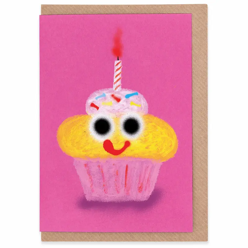Cake Greetings Card by Jon Burgerman for Evermade