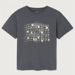 Fizvalley Kid's Round Neck T Shirt in Vintage Steel by American Vintage