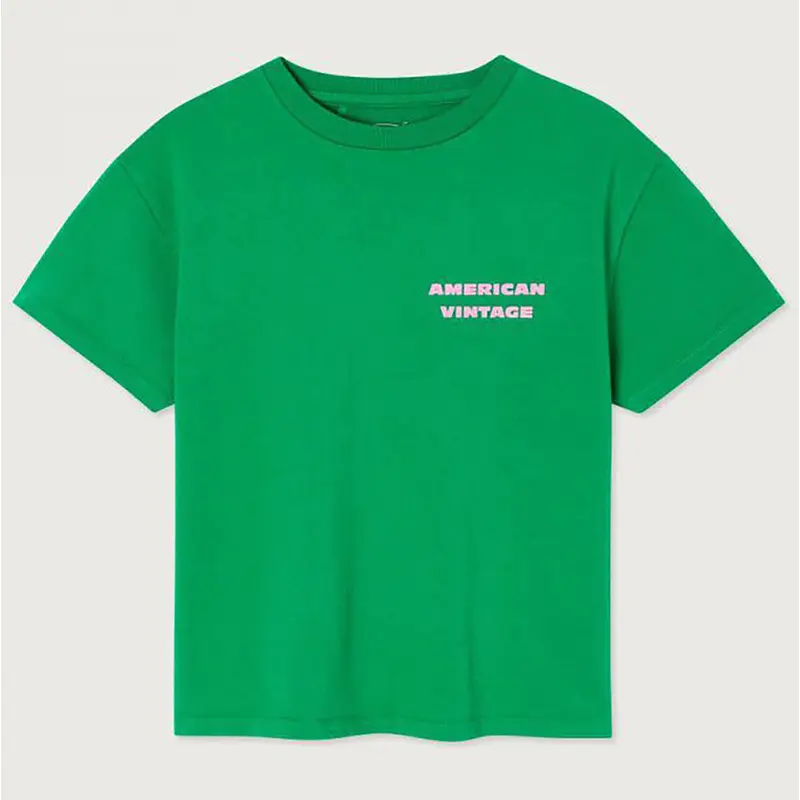 Fizvalley Kid's T Shirt in Vintage Watercress by American Vintage