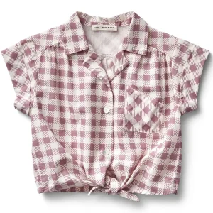 Loli Blouse in Gingham Print / Zinnia by Soor Ploom - Last One In Stock - 5 Years