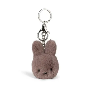 Miffy Fuzzy Keyring in Taupe (8cm) by Bon Ton Toys
