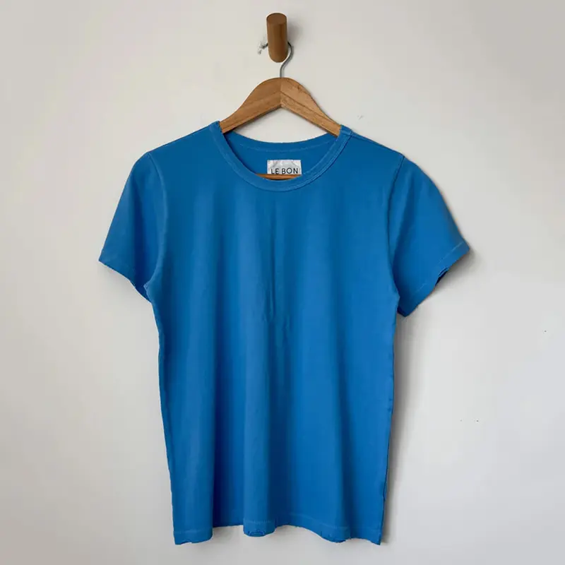 Organic Vintage Boy Tee in Yacht Blue by Le Bon Shoppe
