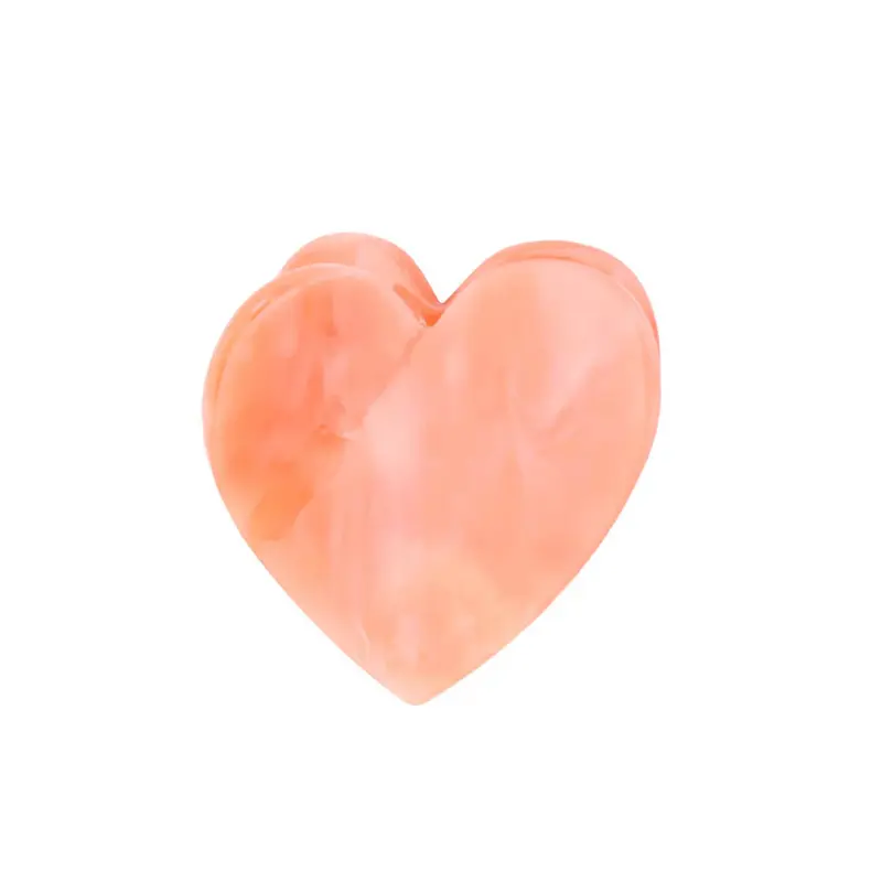 Pink Heart Mini Hair Claw by Coucou Suzette