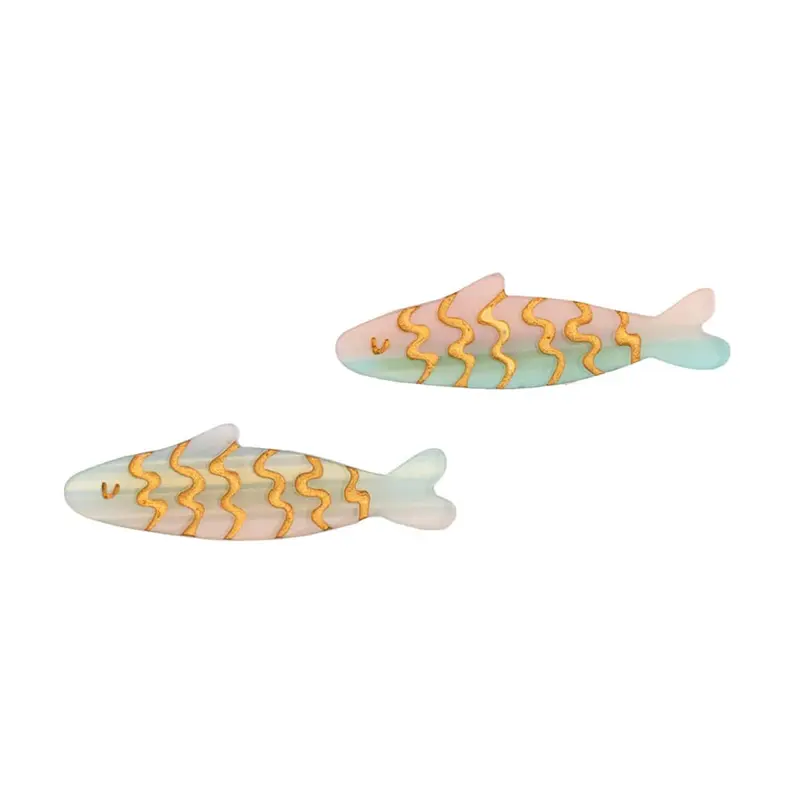 Sardine Hair Clips (Set Of 2) by Coucou Suzette