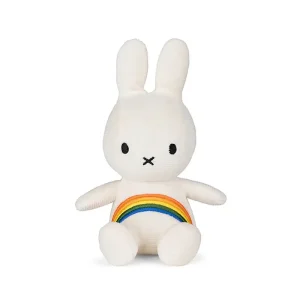 Small Corduroy Miffy in Rainbow (18cm) by Bon Ton Toys