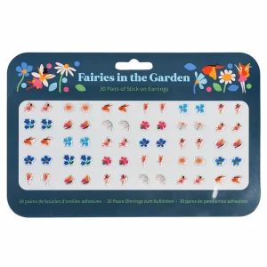 Stick on Earrings Fairies in The Garden (30 pairs) by Rex London