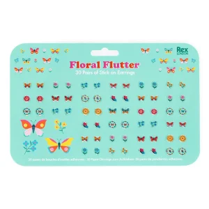 Stick on Earrings Floral (30 pairs) by Rex London