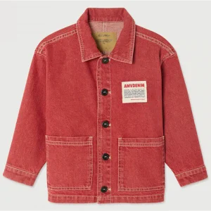 Uzatown Kid's Jacket in Red by American Vintage - Last One In Stock - 5 Years