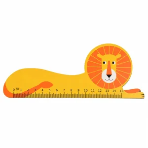 Wooden Ruler Lion by Rex London