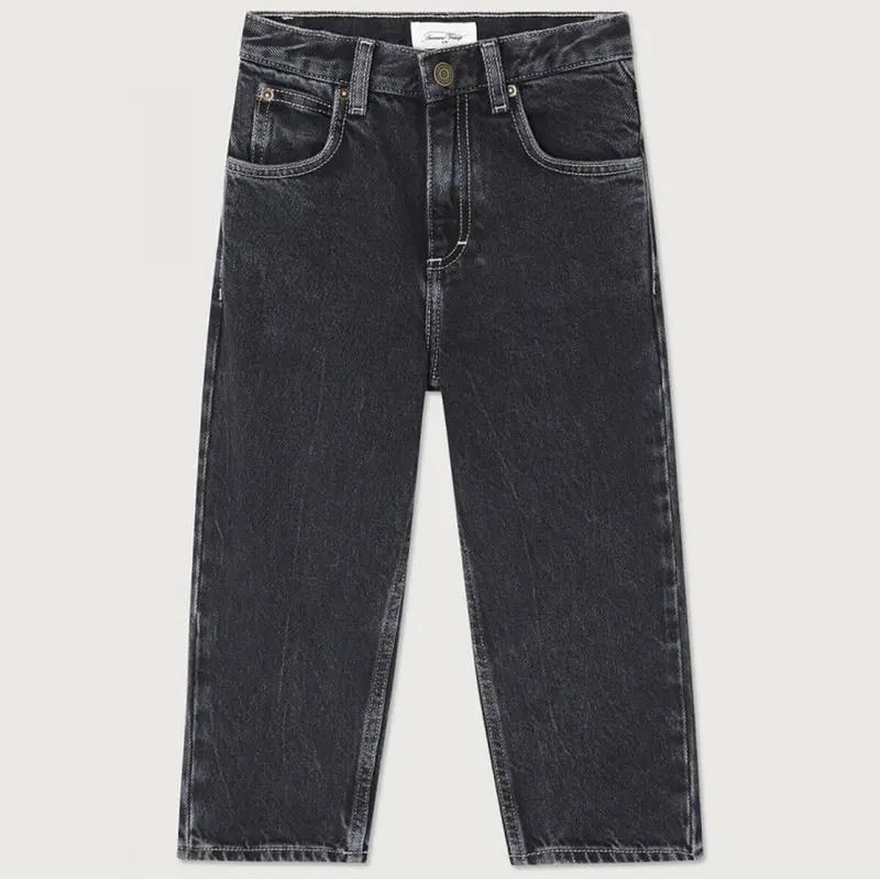 Yopday Kid's Straight Jeans in Black Vintage by American Vintage