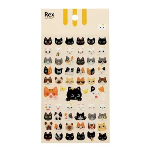3D Stickers Quirky Cats by Rex London