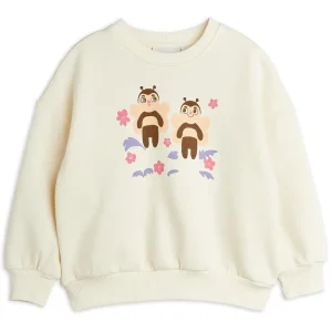 Bees Sweatshirt in Off White by Mini Rodini