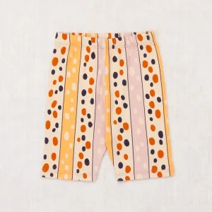 Bike Short in Frangipani Polka-Stripe by Misha & Puff