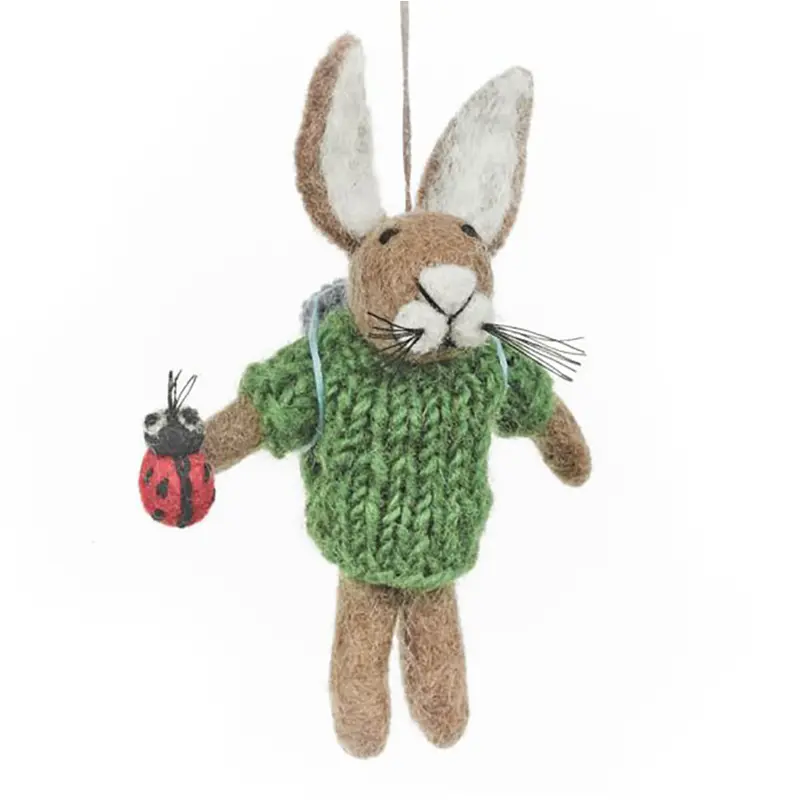 Bobby The Ladybird Hare Hanging Decoration by Felt So Good