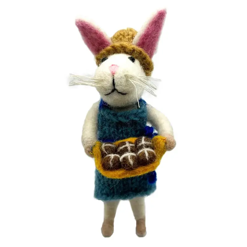Bunny With Hot Cross Buns Hanging Decoration by Amica