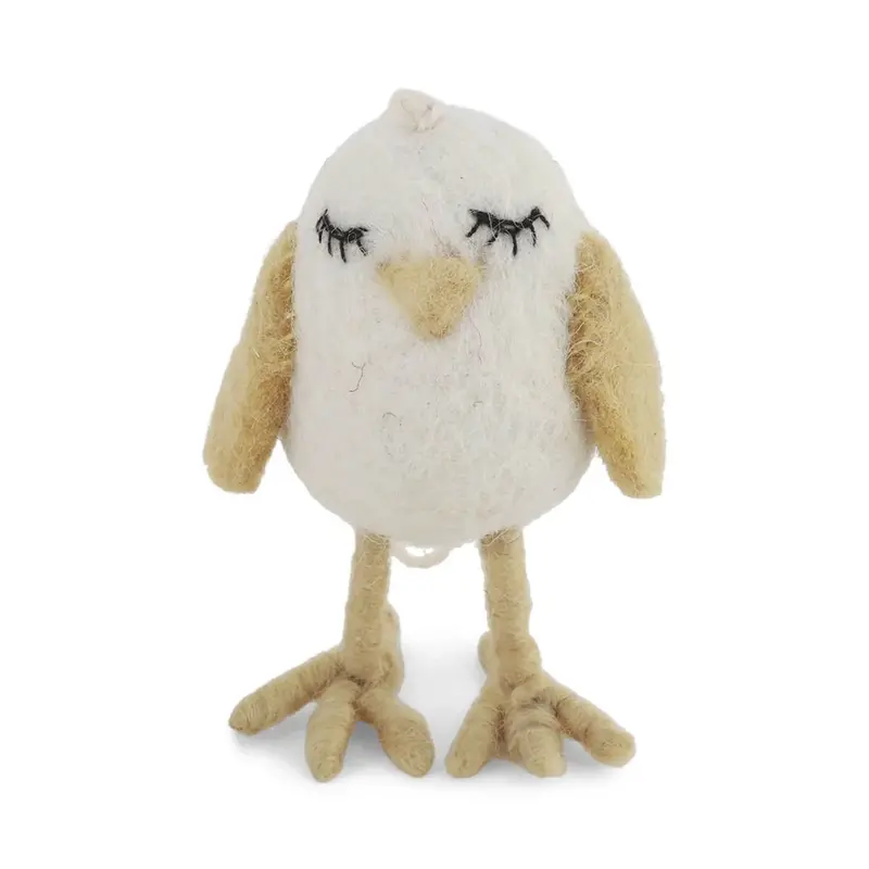Chicken Dreamer Hanging Decoration in White by Gry & Sif