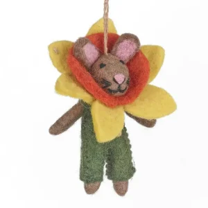 Danni The Daffodil Bunny Hanging Decoration by Felt So Good