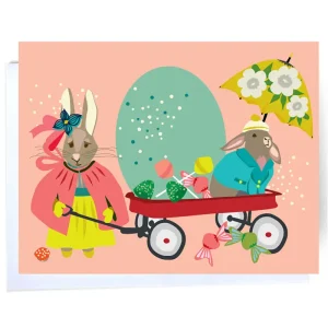 Egg Easter Greetings Card by Elizabeth Grubaugh