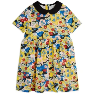 Flowers AOP Dress in Multi by Mini Rodini