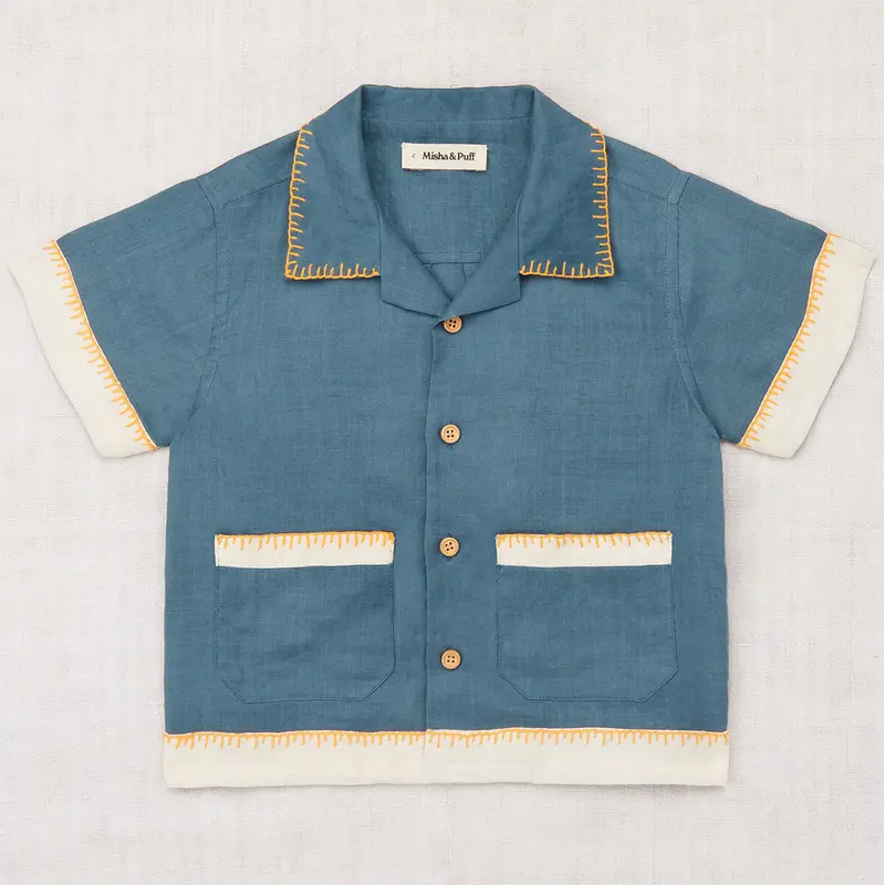 Leon Top in Blueslate by Misha & Puff - Last Ones In Stock - 4-8 Years