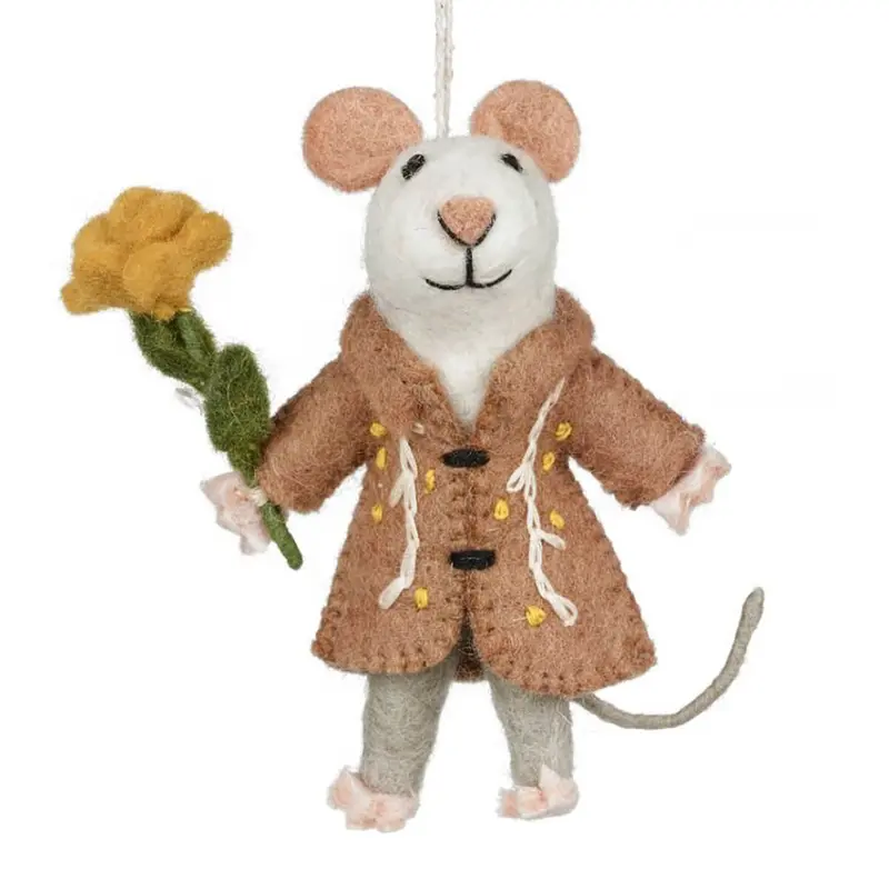 Maisie The Mouse Hanging Decoration by Felt So Good