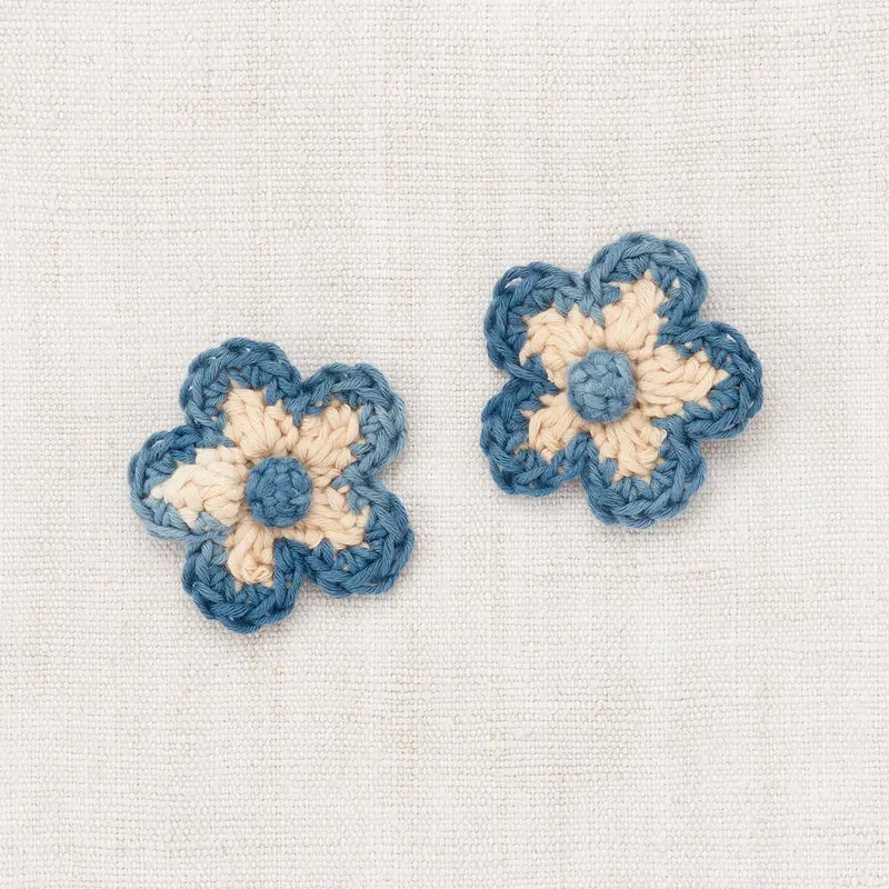 Medium Flower Clip Set in Bisque by Misha & Puff