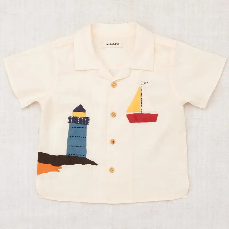 Seaside Leon Top in String by Misha & Puff