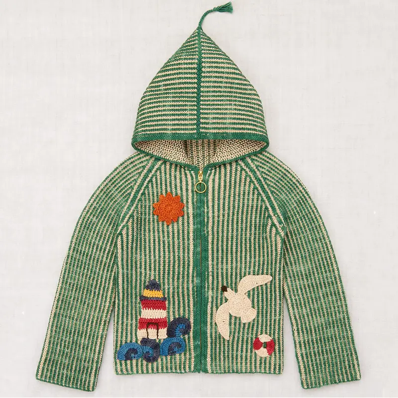 Seaside Plum Island Beach Jacket in Lawn by Misha & Puff