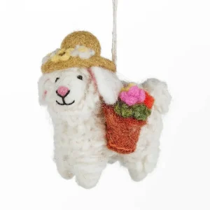 Sofia The Spring Sheep Hanging Decoration by Felt So Good