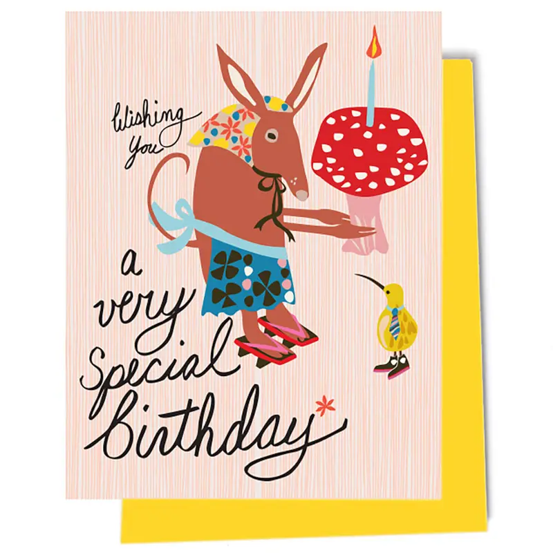 Special Friends Birthday Greetings Card by Elizabeth Grubaugh