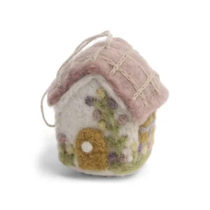 Spring House Hanging Decoration in White by Gry & Sif