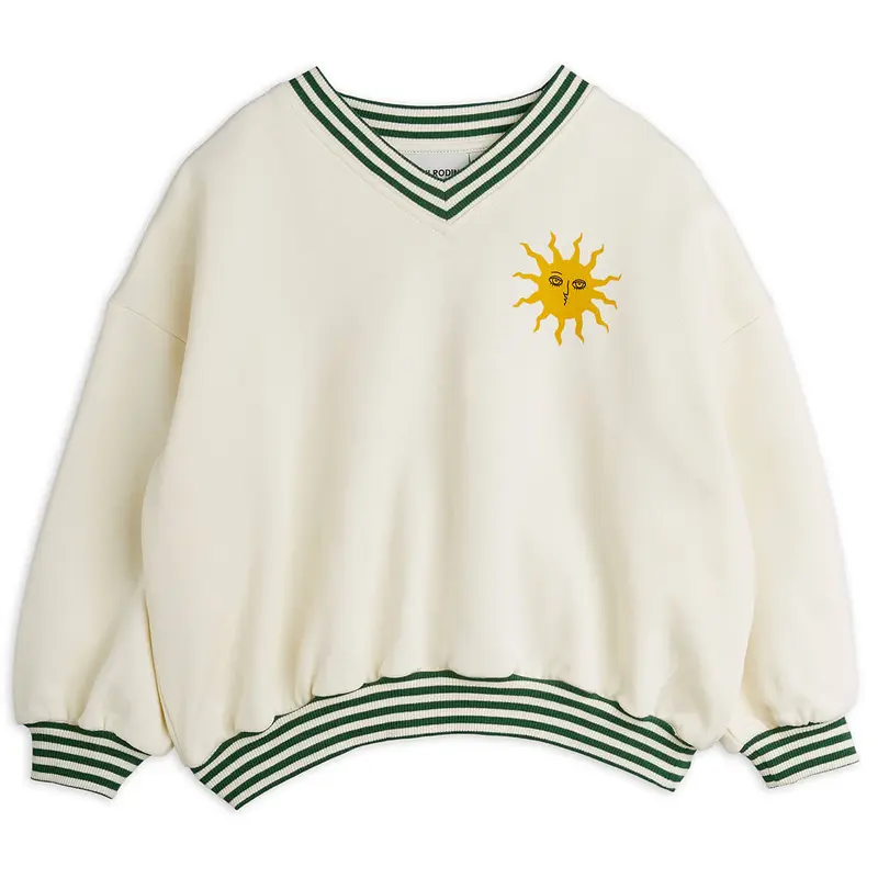 Sun Sweatshirt in Off White by Mini Rodini