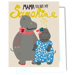Sunshine Mama Greetings Card by Elizabeth Grubaugh