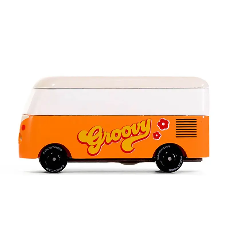 VW T1 Groovy Orange Van Mini Candyvan By Candylab Toys